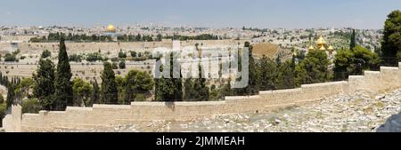 Panorama von Jerusalem Stockfoto