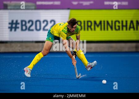 BIRMINGHAM, GROSSBRITANNIEN. 06. Aug, 2022. Während der Halbfinals der Herren Hockey England gegen Australien von Birmingham 2022 - Commonwealth Games an der Universität Birmingham am Samstag, 06. August 2022 in BIRMINGHAM, GROSSBRITANNIEN. Kredit: Taka Wu/Alamy Live Nachrichten Stockfoto