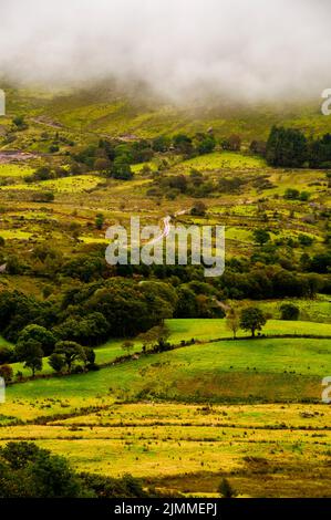 CAHA Mountains in der Nähe von Healy's Pass auf der Beara-Halbinsel in Irland. Stockfoto