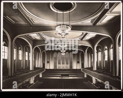 Poelzig Hans (1869-1936), Konzertsaal in Breslau. Umbau (1925): Zuschauer mit Blick auf die Bühne. Foto auf Papier, 17,6 x 23,5 cm (einschließlich Scankanten) Stockfoto