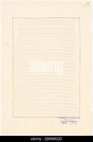 Schmalz Otto (1861-1915), Festschrift zum 100.-jährigen Bestehen der Technischen Universität Berlin-Charlottenburg. Dilment Designs (1899): Buchschmuck. Tinte, Bleistift auf Papier, 31,5 x 21,6 cm (einschließlich Scankanten) Stockfoto