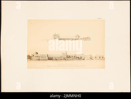 Orth August (1828-1901), Kunstsammlung auf der Museumsinsel, Berlin. Projekt II (1875): 2 Aufrufe. Foto auf Papier, 41 x 57,9 cm (einschließlich Scankanten) Stockfoto