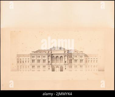 Lange Ludwig (1808-1868), Rathaus in Mainz (1864 (?)): Blick. Foto auf Papier, 37,8 x 47,6 cm (einschließlich Scankanten) Stockfoto