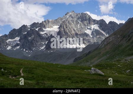 Nationalpark des Écrins, Frankreich. In der Nähe des Col d'Arsine. Stockfoto