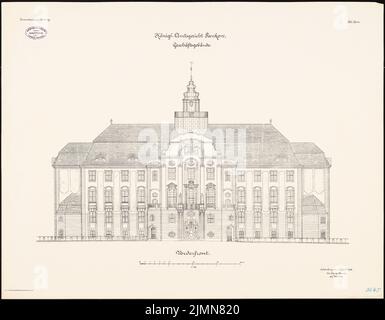 Thoemer & Mönnich, Amtsgericht Berlin-Pankow (1902-1906): Front 1: 100. Lithographie, 62,8 x 80,6 cm (einschließlich Scankanten) Stockfoto