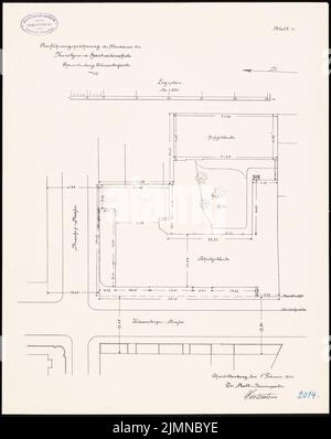 Winterstein Hans (1864-1934), Kunst- und Handwerkerschule, Berlin-Charlottenburg (ca. 1903): Abteilung 1: 250. Lithographie, 50,5 x 40,1 cm (einschließlich Scankanten) Stockfoto