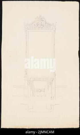 Knoblauch Eduard (1801-1865), Russische Botschaft, Berlin (1831-1832): Perspective interior. Tinte, 49 x 30,5 cm (einschließlich Scankanten) Stockfoto