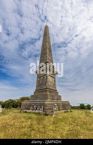 Das Bulkeley Memorial auf Baron Hill in der Nähe von Beaumaris, Isle of Anglesey, Nordwales Stockfoto