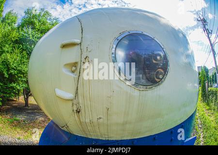 Shinkansen der 0-Serie (Akishima Tsutsujigaoka Park) Stockfoto