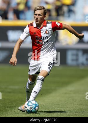 ARNHEM - Marcus Holmgren Pedersen von Feyenoord während des niederländischen Eredivisie-Spiels zwischen Vitesse und Feyenoord beim Gelredome am 7. August 2022 in Arnhem, Niederlande. ANP PIETER STAM DE YOUNG Stockfoto