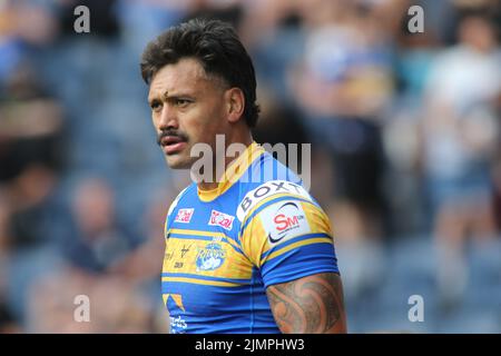 Leeds, Großbritannien. 07. August 2022. Headingley Stadium, Leeds, West Yorkshire, 7.. August 2022. Betfred Super League Leeds Rhinos / Salford Red Devils Zane Tetevano of Leeds Rhinos Credit: Touchlinepics/Alamy Live News Stockfoto