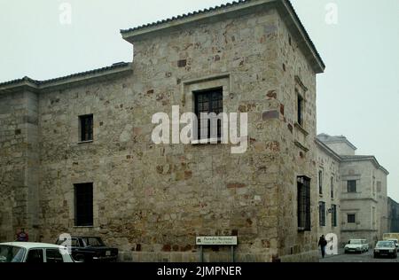 PARADOR NACIONAL DE ZAMORA - PALACIO RENACENTISTA DEL SIGLO XV SITUADO EN LA ANTIGUA ALCAZABA MUSULMANA. LAGE: PARADOR CASA DE ALBA. Zamora. SPANIEN. Stockfoto