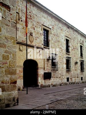 PARADOR NACIONAL DE ZAMORA - PALACIO RENACENTISTA DEL SIGLO XV SITUADO EN LA ANTIGUA ALCAZABA MUSULMANA. LAGE: PARADOR CASA DE ALBA. Zamora. SPANIEN. Stockfoto