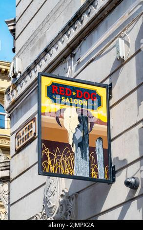 Red Dog Saloon, ein Pub in der Bold Street in Liverpool Stockfoto