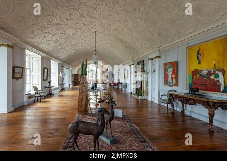 Interieur der Burton Agnes Hall, einem herrlichen elisabethanischen Herrenhaus aus dem 17.. Jahrhundert im East Riding of Yorkshire, England, Großbritannien Stockfoto