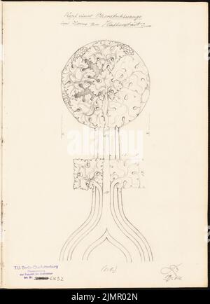 Lehmstübner Paul (1855-1916), Dom zu Halberstadt (12. September 1894): Chorleiter 1: 5. Bleistift auf Karton, 35,1 x 25,4 cm (inklusive Scankanten) Lehmstübner Paul (1855-1916): Dom, Halberstadt Stockfoto