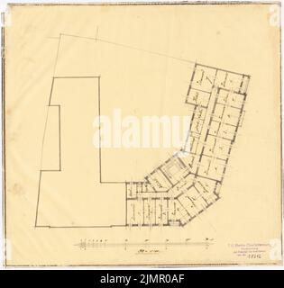 Kreich Johannes, Schule mit Internat. II Projekt (ohne Dat.): Grundriss 2. Etage 1: 200. Bleistift wasserdicht bis transparent, 33,1 x 34,8 cm (inklusive Scankanten) Kreis Johannes : Schule mit Internat. II Projekt Stockfoto