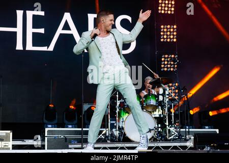 City of Brighton and Hove, Jake Shears früher bei den Scissor Sisters, die im Brighton Pride 2022 auftreten, sind wir Fabuloso. 7.. August 2022 Stockfoto