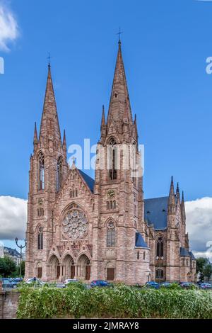 St. Paul Kirche, Straßburg, Frankreich Stockfoto