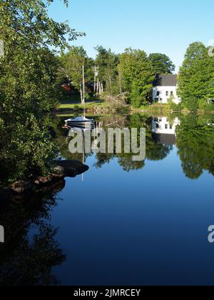 Harrisville, alte Mühlenstadt, New Hampshire Stockfoto