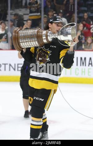 (Nur Redaktion) Hamilton Bulldogs 2022 OHL Champions. Luke Durda/Alamy Stockfoto