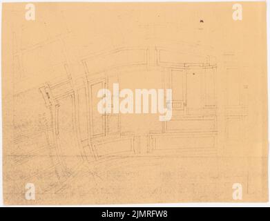 Jansen Hermann (1869-1945), Wettbewerb um die Entwicklung des Innenrayon, Köln (1919-1919): Abteilung für Ortsgestaltung Aachener Str., Gegenvorschlag 3 1: 2500. Leichter Bruch auf Papier, 37,2 x 48,5 cm (inklusive Scan-Kanten) Jansen Hermann (1869-1945): Wettbewerb zur Bebauung des Inneren Rayons, Köln Stockfoto