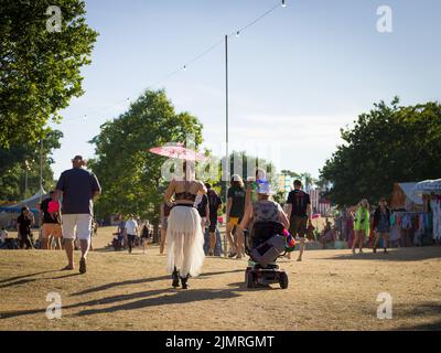 Oxfordshire, Großbritannien. 7. August 2022. Der vierte und letzte Tag des Wilderness Festivals, Cornbury Park, Oxfordshire. Kredit: Andrew Walmsley/Alamy Live Nachrichten Stockfoto