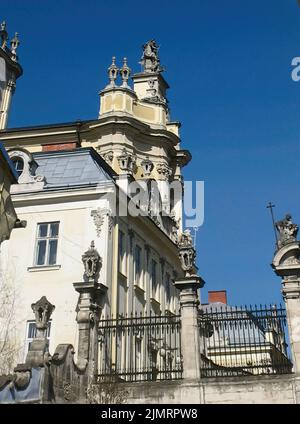 Lemberger Oper, Solomiya Krushelnytska Staatlichen Akademischen Theater für Oper und Ballett in Lemberg, Ukraine Stockfoto