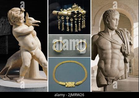 Die münchner Glyptothek ist ein prächtiges Museum, in dem seltene Werke der antiken Kunst ausgestellt sind Stockfoto