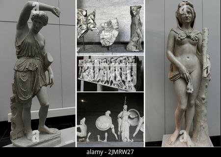 Die münchner Glyptothek ist ein prächtiges Museum, in dem seltene Werke der antiken Kunst ausgestellt sind Stockfoto