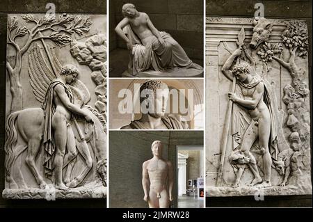 Die münchner Glyptothek ist ein prächtiges Museum, in dem seltene Werke der antiken Kunst ausgestellt sind Stockfoto