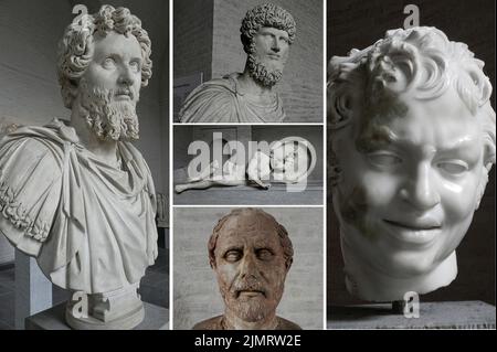 Die münchner Glyptothek ist ein prächtiges Museum, in dem seltene Werke der antiken Kunst ausgestellt sind Stockfoto