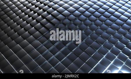 Oberfläche Silberwürfel Stockfoto