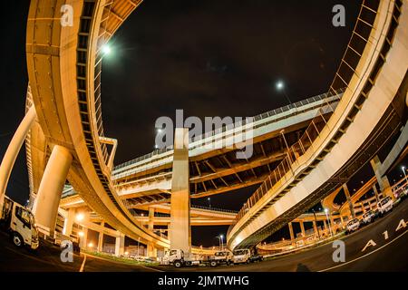 Baysiore Route Daikoku Junction (Tsurumi-ku, Yokohama City) Stockfoto