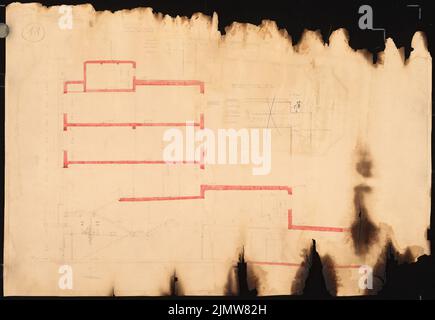 Punitzer Martin (1889-1949), Roxy-Palast, Berlin-Schöneberg (1929): Schnitt 1:50. Papier, Aquarell, 59,2 x 85,9 cm (inklusive Scankanten) Punitzer Martin (1889-1949): Roxy-Palast, Berlin-Schöneberg Stockfoto