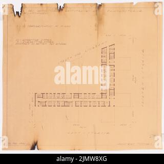 Punitzer Martin (1889-1949), Projekthotel-Hochhaus, Berlin-Charlottenburg (1930): Planinhalt N.N. entdeckt. Material/Technologie N.N. Aufgenommen, 53,3 x 56,9 cm (inklusive Scan-Kanten) Punitzer Martin (1889-1949): Projekt Hotelhochhaus, Berlin-Charlottenburg Stockfoto