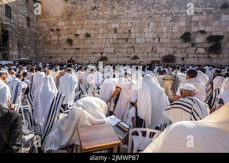 Segen des Cohen im Passah Stockfoto