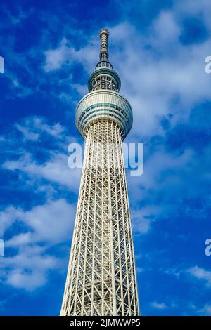 Himmel von Tokyo Sky Tree und schönes Wetter Stockfoto