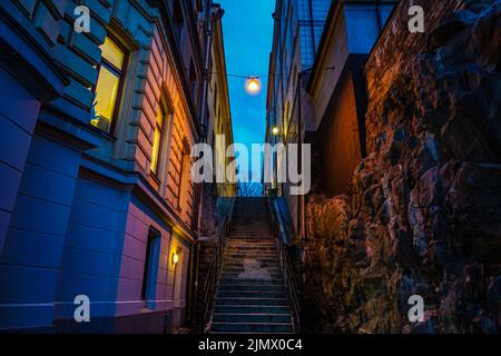 Gumlastan Old Town Alley (Stockholm) Stockfoto