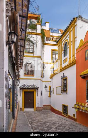 Straße in Sevilla, Spanien Stockfoto