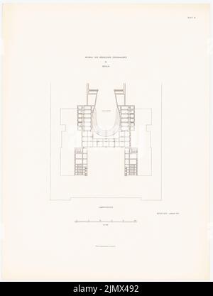 Hoffmann Ludwig (1852-1932), Königliche Oper in Berlin-Tiergarten (1913-1914): Noch nicht aufgenommen. Material/Technik N.N. aufgenommen, 61 x 46,1 cm (inklusive Scan-Kanten) Hoffmann Ludwig (1852-1932): Königliche Oper, Berlin-Tiergarten Stockfoto