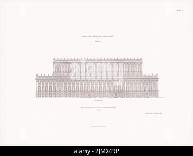 Hoffmann Ludwig (1852-1932), Königliche Oper in Berlin-Tiergarten (1913-1914): Noch nicht aufgenommen. Material/Technologie N.N. Aufgenommen, 45,9 x 60,5 cm (inklusive Scan-Kanten) Hoffmann Ludwig (1852-1932): Königliche Oper, Berlin-Tiergarten Stockfoto