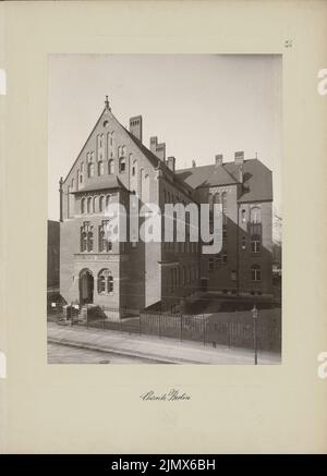Diestel Georg (1854-1926), Medizinische Klinik der Charité, Berlin (ca. 1906-1913): Aussicht. Foto auf Karton, 58,7 x 42,2 cm (inklusive Scan-Kanten) Diestel Georg (1854-1926): Medizinische Klinik der Charité, Berlin Stockfoto