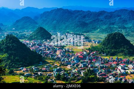 Quan Ba Himmelstor in der Provinz Ha Giang Stockfoto