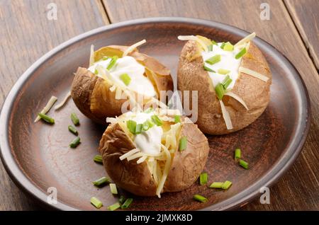 Gebackene Kartoffeln Stockfoto