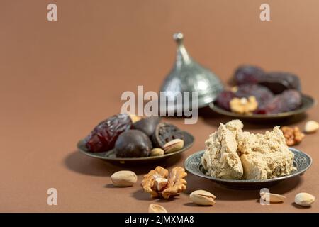 Traditionelle orientalische Desserts. Stockfoto