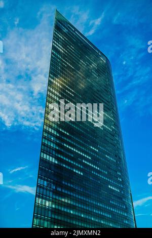 Minato-ku und die Gruppen der Gebäude von Shiodome Stockfoto