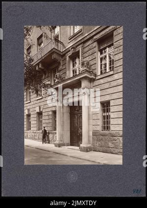 Thoemer & Mönnich, Kammergericht in Berlin (1913): Blick auf die Präsidentenwohnung (Südfront). Foto auf Papier, 49 x 36,3 cm (einschließlich Scankanten) Stockfoto