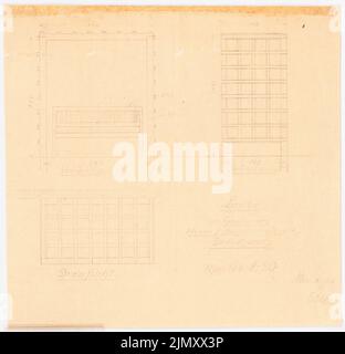 Encke Friedrich August (1861-1931), Garten Matzerath (08,1917): Laube: Aufrufe 1:20. Leichter Bruch auf Papier, 27,4 x 28,5 cm (einschließlich Scankanten) Stockfoto