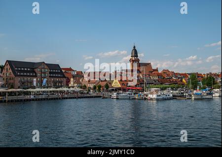 Blick auf den Hafen Stockfoto